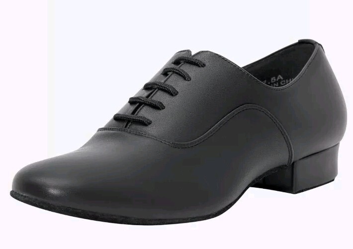 Linodes Men's Latin Dance Shoes Inch Leather Sole Ballroom Salsa  NIB
