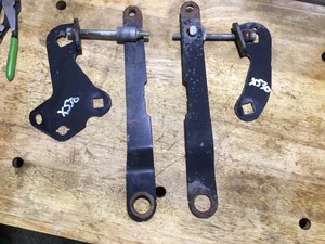 John Deere Mower Deck Gauge Wheel Arm (AM120681) - Left Front/Right Rear, 7/8" Diameter, Fits 54C & 62C Decks