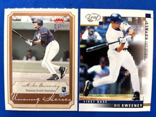 Mike Sweeney 2003 Fleer Platinum Unsung Heroes & 2003 Leaf Baseball - Royals