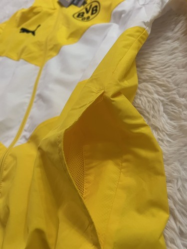 Puma X First Mile BVB Borussia Dortmund Prematch Soccer Jacket Yellow Men Sz S - Picture 9 of 11