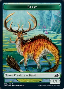Beast Token x4 - Ikoria: Lair of Behemoths - NM-Mint, English - Ikoria: Lair of
