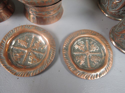 antique copper Indian Pandan Betel Nut Chapati Box Lockable and contents full - Picture 18 of 21