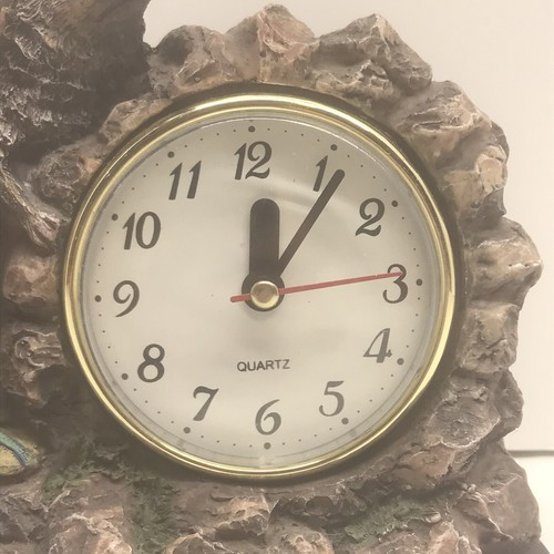 Ashley Bell Clock Decorative Wolfs Indian Theme Mantle Clock 8” Tested Works - Picture 5 of 12