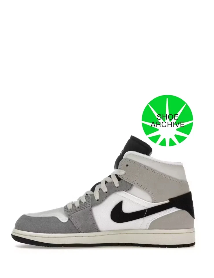 NEW Men's Sz 7.5 Nike Air Jordan 1 SE Craft Mid Cement Grey DZ4136-002 33G - Image 3 of 4