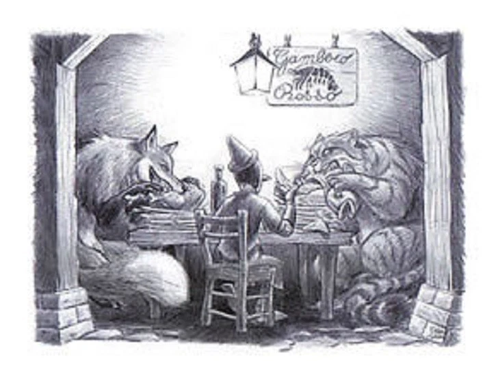 VITALE MANGIATORDI , PINOCCHIO -LITOGRAFIA ,NUM /FIRMA