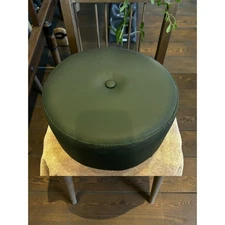 Rolling Foot Rest Ottoman with Wheels, Upholstered Foot Stool, 360° Casters