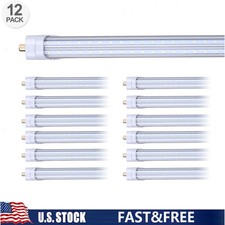 12 Pack 65W 8FT Led Tube Light FA8 8 Foot Led Shop Light T8 T12 Single Pin Bulbs
