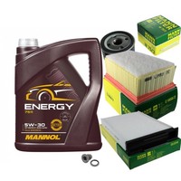 Mann Inspektionspaket 5L Mannol Energy 5W-30 FüR Renault Megane II 1.4 16V 1.6