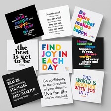 Quote Greeting Cards Multipack Just To Say Sentiment Positive Motivational