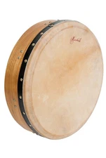 14" x 3 1/2" IRISH CELTIC BODHRAN WOOD FRAME DRUM ~ TUNABLE SINGLE BAR