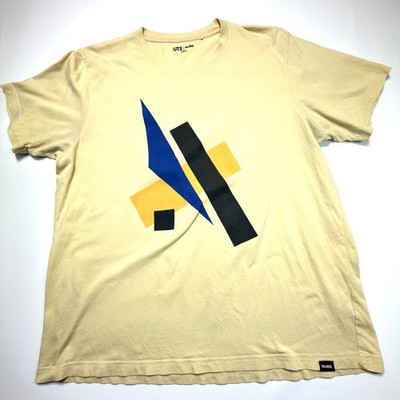 Uniqlo UT x MoMA Liubov Popova Graphic T-Shirt Men's XL Cream Abstract Art Tee