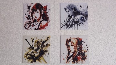 Final Fantasy 3d Wandbild Hueforge Limited Edition Bild Art Print 4x1 4Bilder