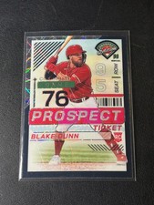 2025 Prospect Edition Holo Ticket Black Velocity Prizm /39 Blake Dunn Reds #62