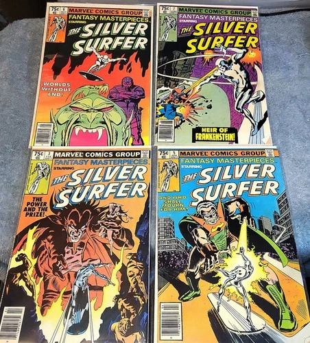 Fantasy Masterpieces The Silver Surfer Lot : 3 5 6 7 Vintage Marvel VG/FN