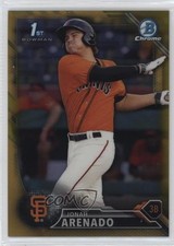 2016 Bowman Chrome Prospects Gold Refractor 6/50 Jonah Arenado #BCP240 0s3