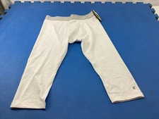 Eastbay Training Tights Medium White Performance 3/4 Length Basketball Soccer