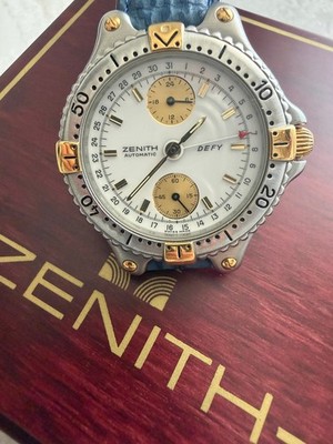 Zenith Defy Automatik Uhr Ref 19.2000.463 Stahl und Gold Chronograph