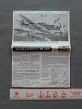 Instruction manual for Revell Messerschmitt Bf 109F - 1:32
