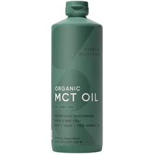100% Keto MCT Oil from Organic Coconuts - Triple Ingredient C8, C10, C12 MCTs