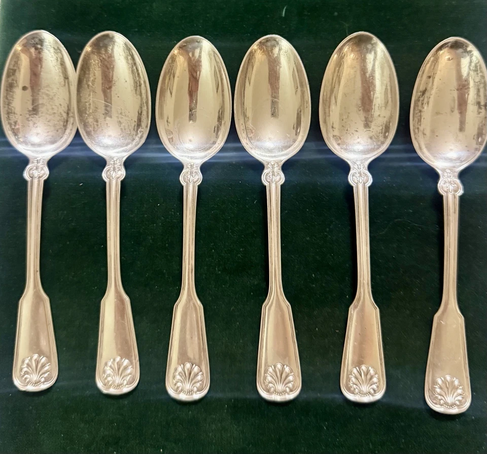 Tiffany & Co. Conjunto de 6 colheres de chá de concha e linha - Imagem 3 de 3