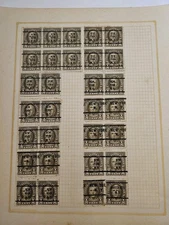 30 Vintage US Precancel New York NY Scott #551 1922 1/2 Cent  Hale Stamps