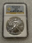 2012 W SILVER EAGLE NGC MS 69 ER ~ West Point Label ~ NO SPOTS ~ PRISTINE (038)