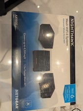 NETGEAR Nighthawk AX1800 MK63-100NAS 1.8Gbps Whole Home Mesh Wi-Fi System 3Pcs