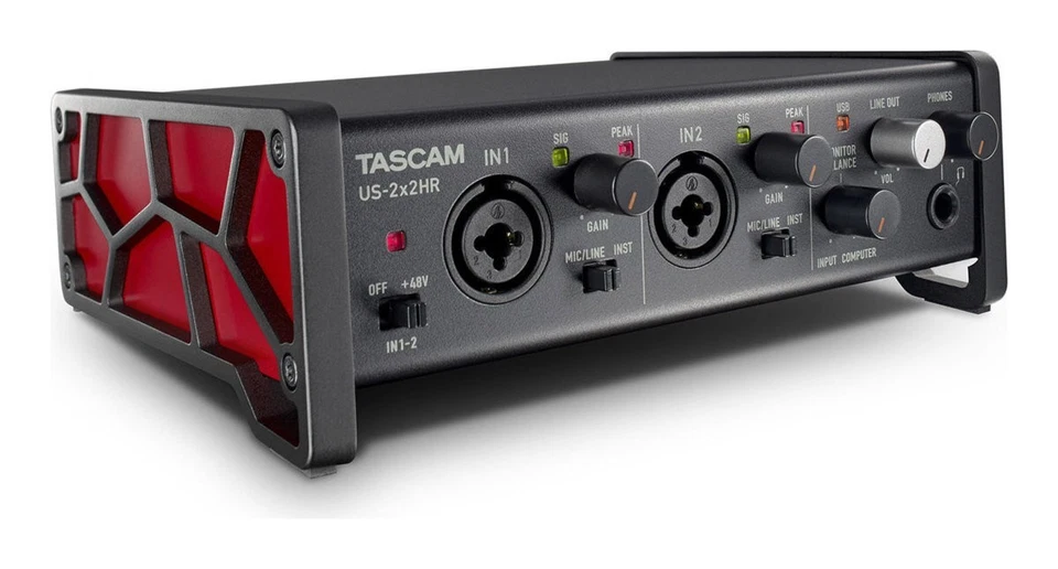 TASCAM US-2X2HR 2MIC, 2in/2out 24bit/192kHz High-resolution USB audio Interface - Image 3 of 4