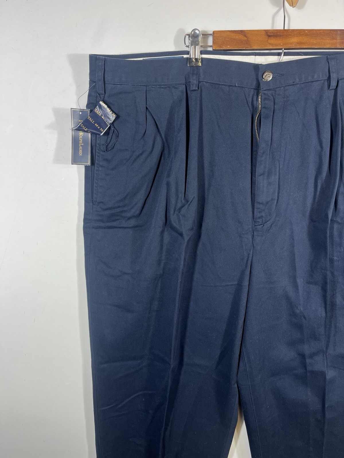 Polo Ralph Lauren Chino Pants Navy Blue Dress Andrew Pant Size 44x30 *Read* NEW thumbnail 3