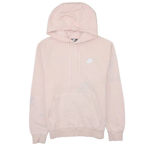 Nike Women's Pink Pullover Hoodie Medium Fleece Casual Sweatshirt