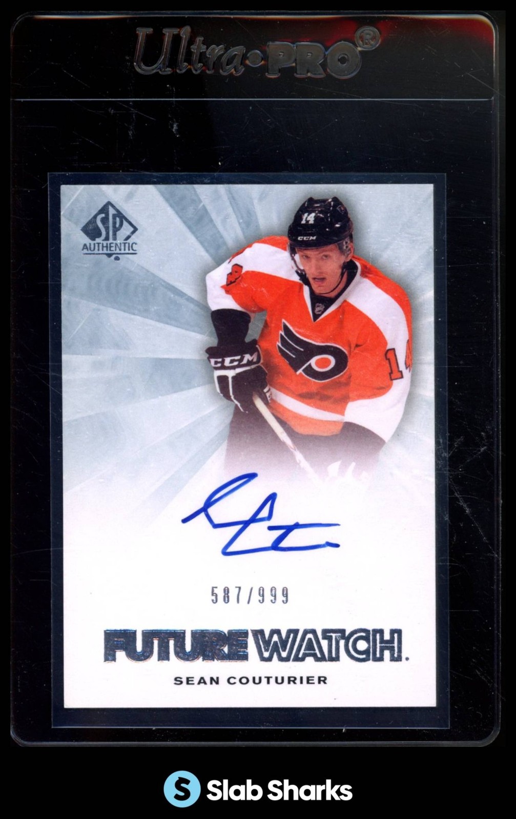 2011 SP AUTHENTIC #246 SEAN COUTURIER AUTO RC FUTURE WATCH ROOKIE /999