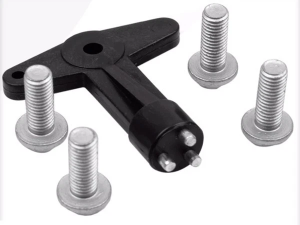 4 boulons écrous de jantes + clé antivol Pour RENAULT TWINGO SAFRANE VEL SATIS Foto 2 de 3