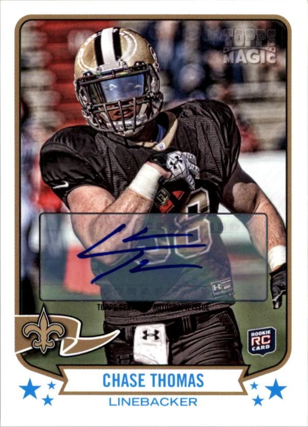 2013 Topps Magic Autographs #184 Chase Thomas  Auto FB