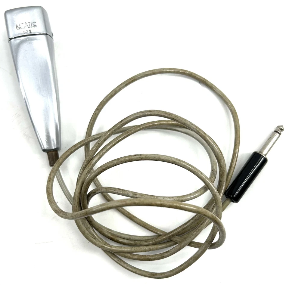 ВИНТАЖНЫЙ квадратный РУЧНОЙ МИКРОФОН ASTATIC 332 — непроверенный - Изображение 2 из 4