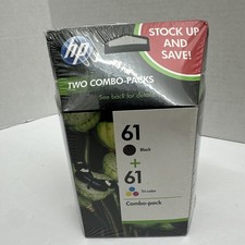 Genuine New HP 61 Black Color Ink Cartridges Combo Pack SD541FN Oct/2012
