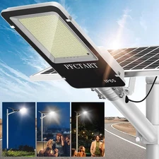 16pcs 9000W Commercial Solar Street Light LED Dusk To Dawn Solar Security Lamp