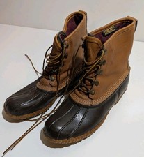 RARE Vintage HERITAGE L.L. Bean 8" Duck Boots, Gore-Tex Lining, D-RING EYELETS