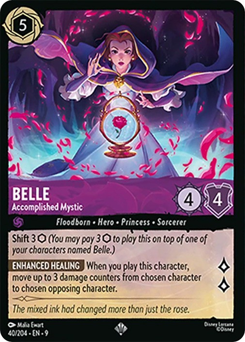 Lorcana   Belle - Accomplished Mystic  - Fabled # 040