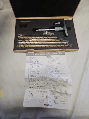 MITUTOYO ELECTRONIC DIGITAL DEPTH GAUGE MICROMETER