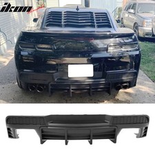 Fits 14-15 Chevy Camaro Ikon Style Rear Diffuser Bumper Lip Matte Black Pp Fits 14-15 Chevy Camaro Ikon Style Rear Diffuser Bumper Lip Matte Black Pp
