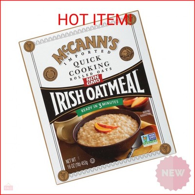 McCann's Irish Oatmeal, Quick Cooking Rolled Oats, 16 Ounce
