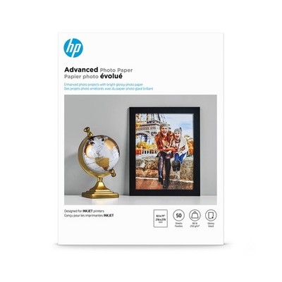 HP Advanced Photo Paper, Glossy, 8.5x11 in, 50 sheets Q7853A