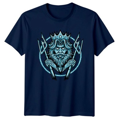 Ozeankönig Poseidon Griechische Mythologie Herren T-Shirt Meeresgott Mythologie Vatertag