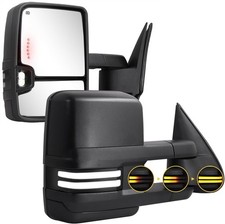 Towing Mirrors Switchback Lights Compatible With 2003-2007 Chevy Silverado Gmc