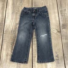The Children's Place Bootcut Boys Jeans Size 4 Blue Denim Button Zip Pockets