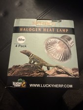 Reptile 4 Pack 50W 120V Light Bulbs for Heat Lamp