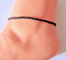 BEACH ANKLET BROWN CORD BRAIDED BAND ROPE STRING ANKLE BRACELET BOHO Mens Womens