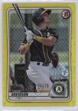 2020 Bowman 1st Edition Yellow Foil 71/75 Logan Davidson #BFE-88 11n6