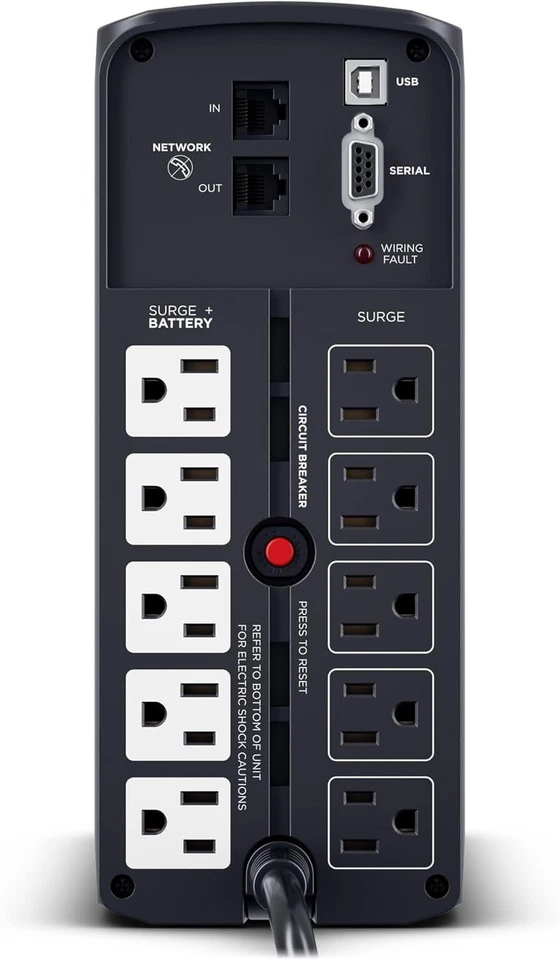 PFC Sinewave UPS 10 Outlet Surge Protector - Image 4 of 4