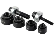 AMZCNC Manual Knockout Punch Kit, Heavy Duty Metal Sheet Knock Out Box Hole C...